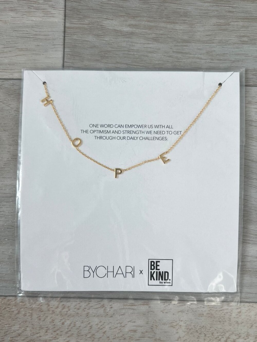 YCHARI x Be Kind by Ellen Gold "Hope" Necklace